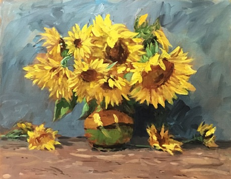 "Sunflowers" 46 x 36cm
£495 framed £425 unframed