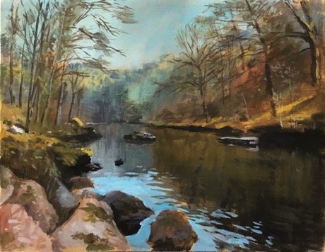 "Teign Valley, Devon" 46 x 36cm
£495 framed £425 unframed